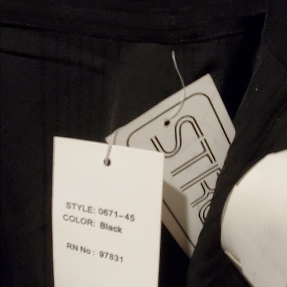 NWT Vintage black stripted Dress Pant Suit by Jonathan Logan 12 - Picture 11 of 16